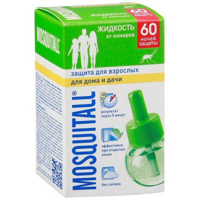 Жидкость от комаров Mosquitall 30 ночей защиты, для взрослых