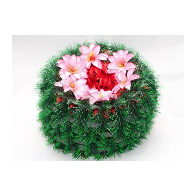 РИТУАЛЬНЫЙ ВЕНОК "СОЛНЦЕ", ЦВЕТОК-КРОКУС ОКРУГЛЫЙ D - 38 СМ (ПЛАСТИКОВЫЙ КАРКАС)