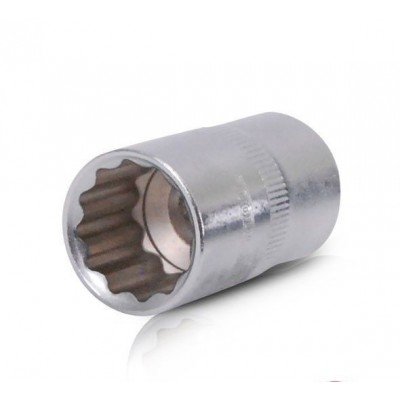 Головка двенадцатигранная 1/2", 18мм*38мм, Хром-Ванадиум ET-0218