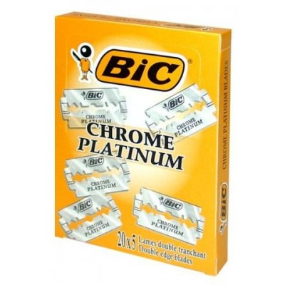 Лезвия для бритвы "Bic" Chrome Platinum 100шт