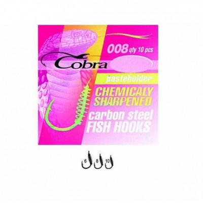 Крючок Cobra pasteholder (10шт) 008 №10,№6, №8