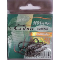 Крючок Cobra baitholder (10шт) 1101 №6 *
