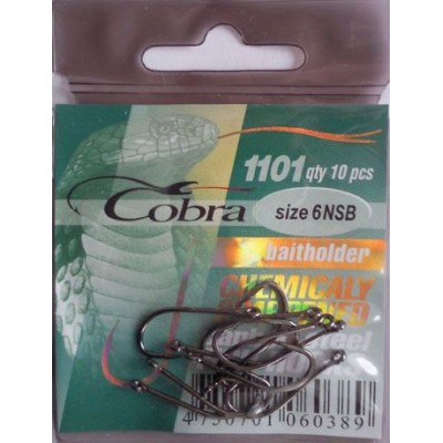 Крючок Cobra baitholder (10шт) 1101 №6 *