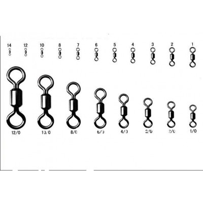 Вертлюг американка YM-1002 (100шт) №2 *