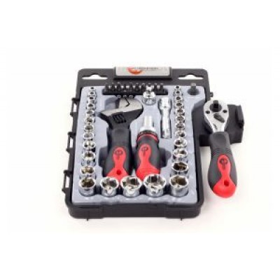 Набор инструментов Intertool ET-6003 43ед. 3/8 * 1/4 CrV