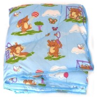 Одеяло с подушкой детское, "Главтестиль", силикон, (одеяло 110х140, подушка 40*40), в ассортименте