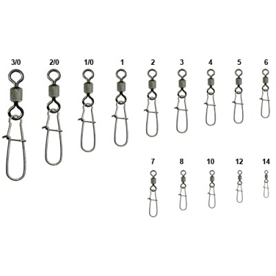 Карабин с вертлюгом американка WYM-3023 (100шт) №2 *