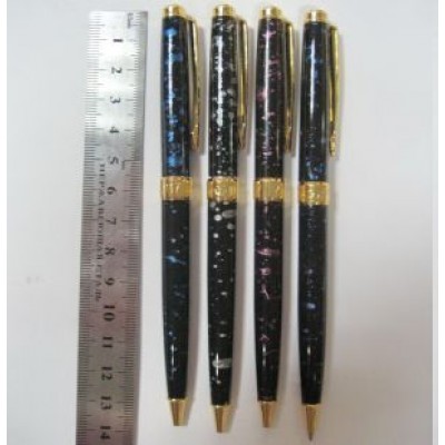 Ручка повор мет  BAIXIN BP917  ( цветн. мрамор + зол.
