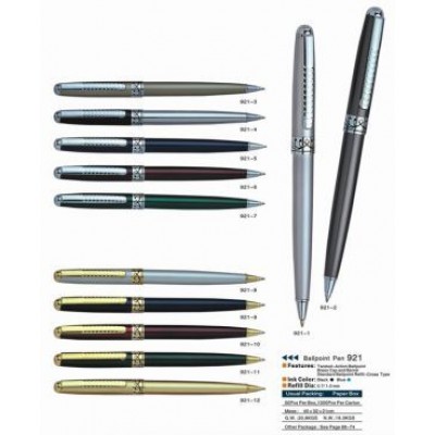 Ручка повор мет  BAIXIN BP921(зол.+ бел./син.(зол.+сер))