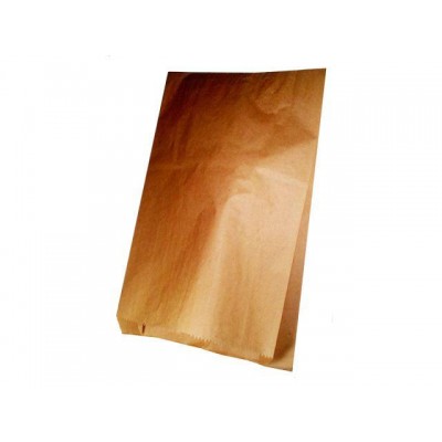 Пакет бумажный 25/8*40 коричневый 100 штук