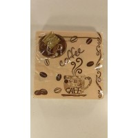 Дизайнерская салфетка (ЗЗхЗЗ, 20шт) Luxy  Кофе(170) (1 пачка)