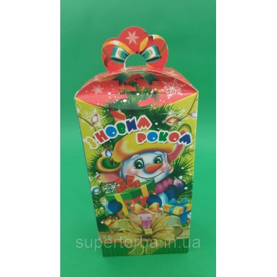 Новогодняя коробка для конфет №115(Каскад500) (25 шт)