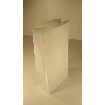 Пакет з дном паперовий 39*19*12 білий №1 (25 шт)