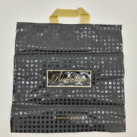 Пакет с петлевой ручкой 40*40 Горох черный (25 шт)