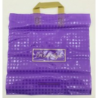 Пакет с петлевой ручкой 40*40 Горох фиолет (25 шт)