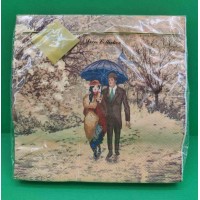 Дизайнерская салфетка (ЗЗхЗЗ, 20шт) LuxyНГ Рождественское свидание (847) (1 пачка)