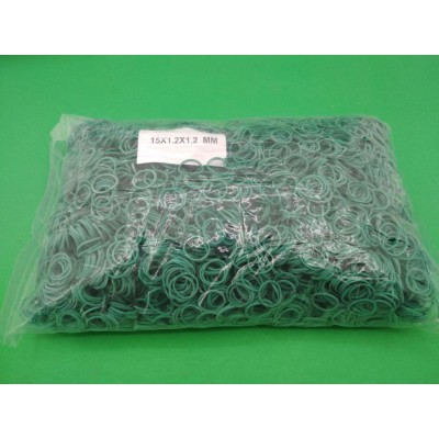 Резинки для вязания зелени  №15 ( зеленая )*1,2мм  1 кг 