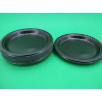 Тарелка одноразовая пластиковая 220 mm Черная (25 шт)