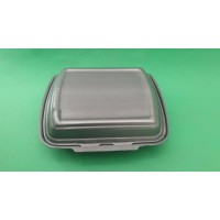 Ланч-бокс из вспененного полистирола с крышкой размер 250*210*70 Черный HP-1 (125 шт)
