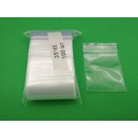 Пакеты струна с замком Zip-Lock 3,5см x 4,5см(100шт) (1 пачка)