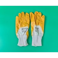 Хозяйственные перчатки рабочие нитрил жёлтый №10 