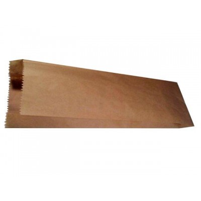 Пакет паперовий коричневий без ручок розмір 10х4х30 100 штук