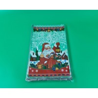 Фольгированный пакет Н.Г (25*40) №39 Санта с подарками (100 шт)