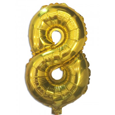 Шар фольгированный золотой цифра Шар фольгированный золотой цифра