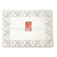 Салфетка прямоугольная ажурная размер 25*35 (100шт) (1 пачка)