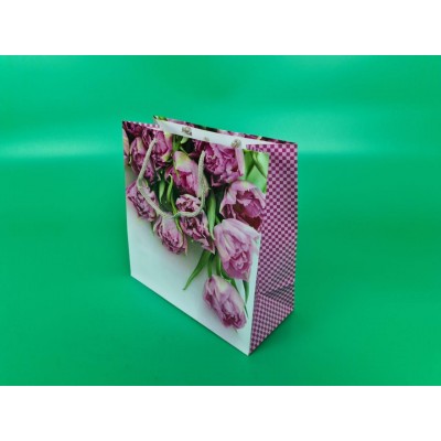 Пакет бумажный подарочный квадратный 23*24*10(артKV-083) (12 шт)