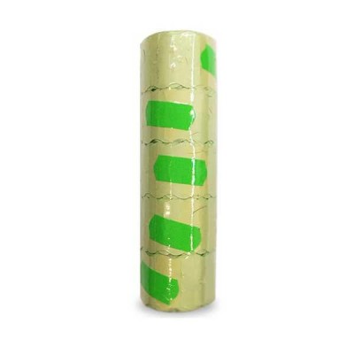 Ценник бумажный маленький зеленый  размер 15х25 мм) 3м (5 шт/туба)