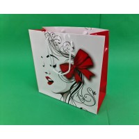 Пакет бумажный подарочный квадратный 23*24*10(артKV-019) (12 шт)
