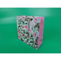 Пакет бумажный подарочный квадратный 23*24*10(артKV-221) (12 шт)