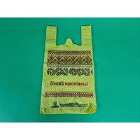Пакет майка полиэтиленовая (тип FA) 30*55*2*22 Вышиванка 40 мкр 9.5 кг (100 шт)