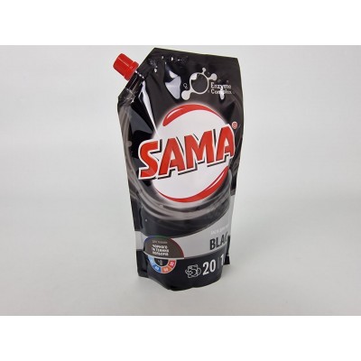 Жидкий стиральный порошок 1000г САМА BLACK для черных тканей (1 шт)