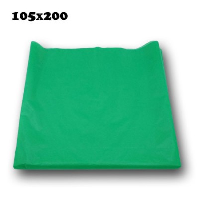 Полиэтиленовая скатерть одноразовая размер 105х200 зелёная 25 шт/уп.