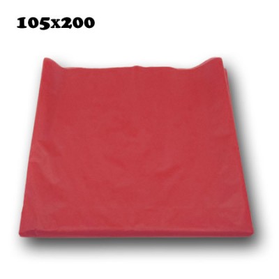 Полиэтиленовая скатерть одноразовая размер 105х200 красная 25 шт/уп.