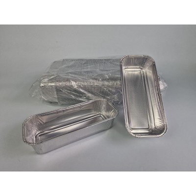 Контейнер из пищевой алюминиевой фольги прямоугольный 800мл R60G 125шт в упаковки (1 пачка)