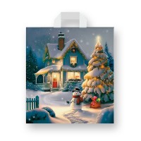 Пакет с петлевой ручкой новогодний 40х42 полиэтиленовый Пакет с петлевой ручкой новогодний 40х42 полиэтиленовый