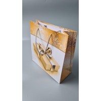 Пакет бумажный подарочный квадратный 23*24*10(артKV-127) (12 шт)