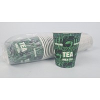 Стаканчики для кофе 250 мл Юнита  TEA зеленый  (50 шт)