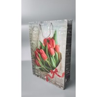 Пакет бумажный гигант вертиркальный (30х42х12)(артGV-049) (12 шт)