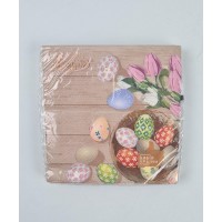 Пасхальная бумажная двухслойная салфетка (ЗЗхЗЗ, 16шт)  La Fleur 