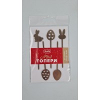 Золотые топеры из полистирола 