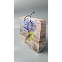Пакет бумажный подарочный квадратный 23*24*10(артKV-125) (12 шт)
