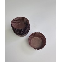 Тартолетка для кексов 6А  круглая коричневая D45 H25 (100шт)  (1 уп.)