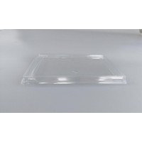 Крышка PET 150×100 мм прозрачная для крафтового контейнера одноразовая прямоугольная крышка для упаковки еды