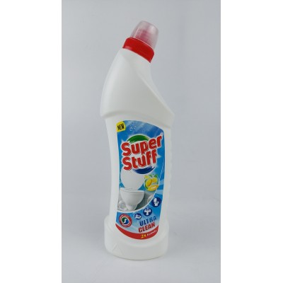 Гель для чистки унитазов SUPER STUFF 1000 мл, лимон (1 шт)