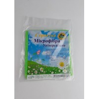 Cалфетка Микрофибра универсальная 30*30 зеленая Супер Торба  (1 шт)