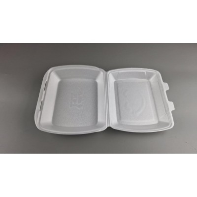 Ланч-бокс из вспененного полистирола с крышкой  (390*242*74) белый МВ-1  (150 шт)